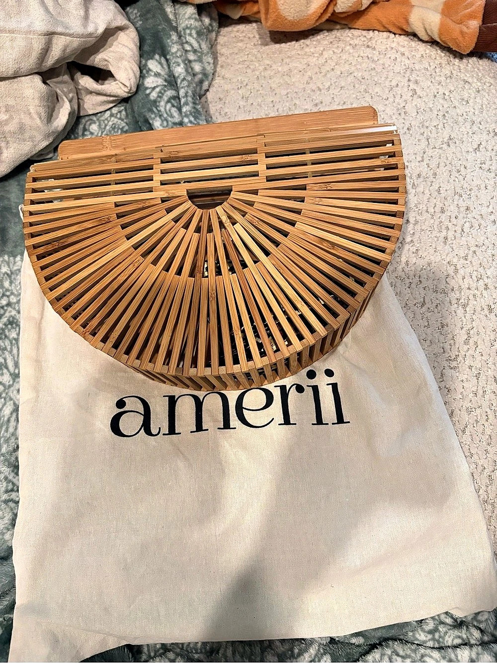 Amerii Bamboo Half-Moon fan bag